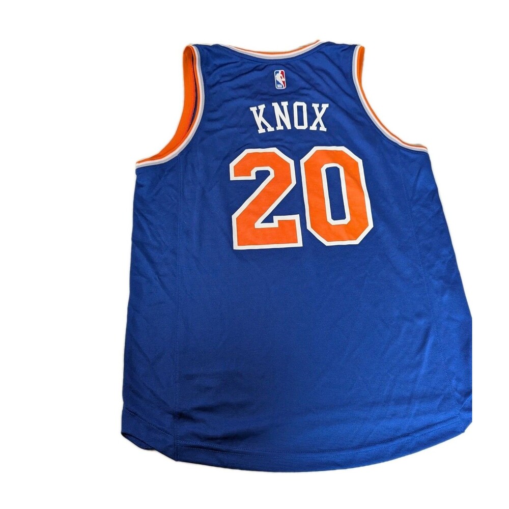 FANATICS FAST BREAK NBA NEW YORK KNICKS KEVIN KNOX BLUE JERSEY sz MEDIUM - Picture 7 of 11